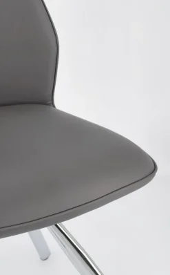 Bizzotto SEDIA IN ECOPELLE GRIGIA - MAXWELL