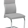 Discount Bizzotto SEDIA IN ECOPELLE GRIGIO CHIARO - THELMA