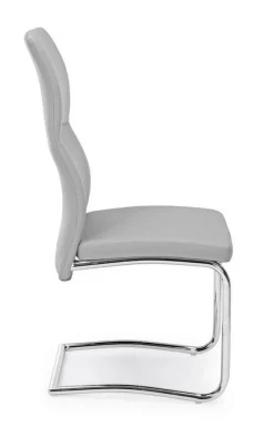Discount Bizzotto SEDIA IN ECOPELLE GRIGIO CHIARO - THELMA