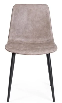 Discount Bizzotto SEDIA IN ECOPELLE NERA - KYRA