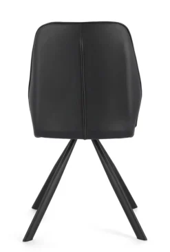 Clearance Bizzotto SEDIA IN ECOPELLE NERA - MAXWELL