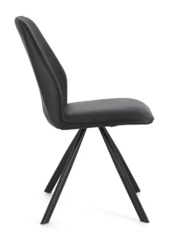 Clearance Bizzotto SEDIA IN ECOPELLE NERA - MAXWELL