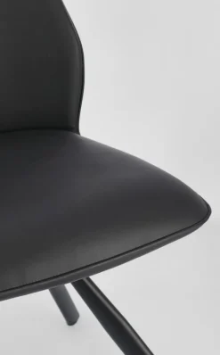 Clearance Bizzotto SEDIA IN ECOPELLE NERA - MAXWELL