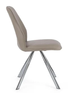 Sale Bizzotto SEDIA IN ECOPELLE TORTORA - MAXWELL