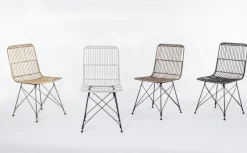 Bizzotto SEDIA IN FIBRE NATURALI BIANCA - LUCILA KUBU