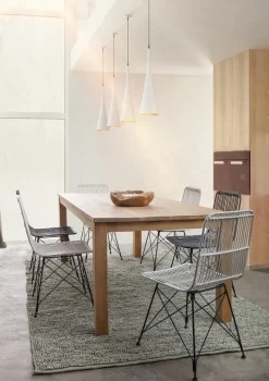 Bizzotto SEDIA IN FIBRE NATURALI BIANCA - LUCILA KUBU