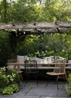 Best Bizzotto SEDIA IN FIBRE NATURALI NERA - LORENA