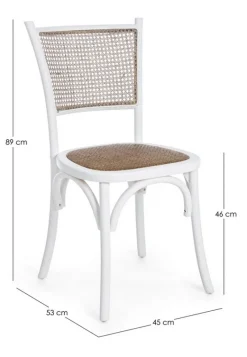 Best Bizzotto SEDIA IN LEGNO BIANCA - CARREL