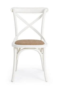 Best Bizzotto SEDIA IN LEGNO BIANCA - CROSS