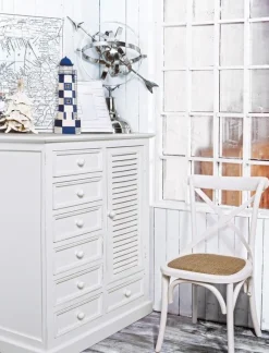 Best Bizzotto SEDIA IN LEGNO BIANCA - CROSS