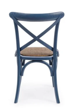 Outlet Bizzotto SEDIA IN LEGNO BLU - CROSS