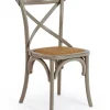 Sale Bizzotto SEDIA IN LEGNO GRIGIO SCURO - CROSS