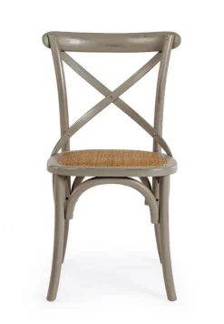 Sale Bizzotto SEDIA IN LEGNO GRIGIO SCURO - CROSS