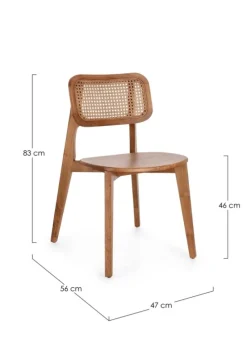 Discount Bizzotto SEDIA IN LEGNO NATURALE - ABBY