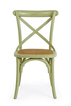 Hot Bizzotto SEDIA IN LEGNO VERDE - CROSS