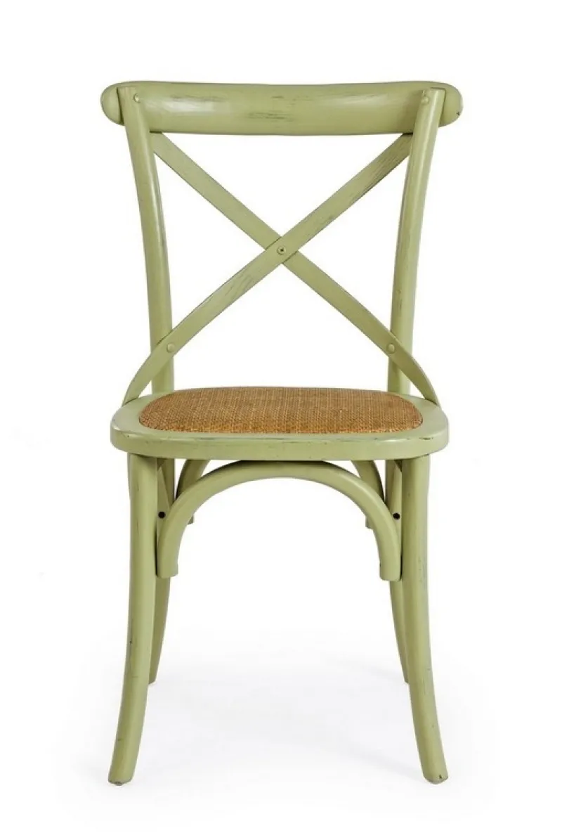 Hot Bizzotto SEDIA IN LEGNO VERDE - CROSS