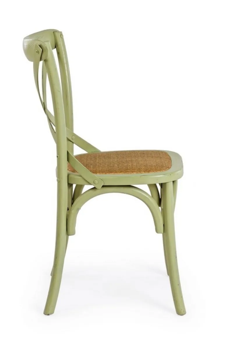 Hot Bizzotto SEDIA IN LEGNO VERDE - CROSS