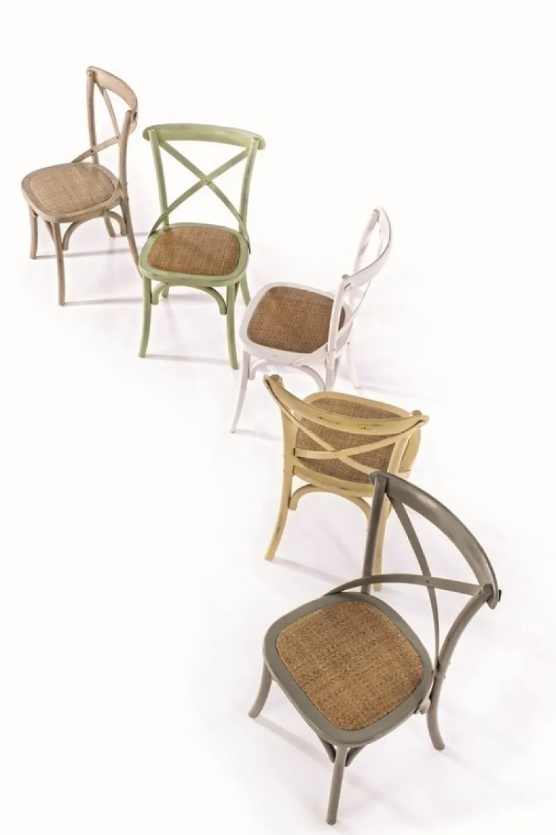 Hot Bizzotto SEDIA IN LEGNO VERDE - CROSS