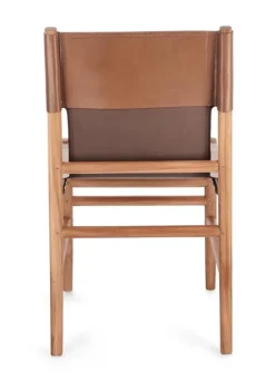 New Bizzotto SEDIA IN PELLE COGNAC - CAROLINE