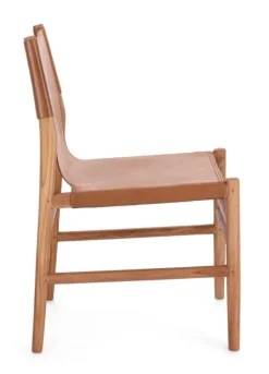 New Bizzotto SEDIA IN PELLE COGNAC - CAROLINE