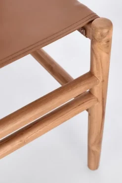 New Bizzotto SEDIA IN PELLE COGNAC - CAROLINE