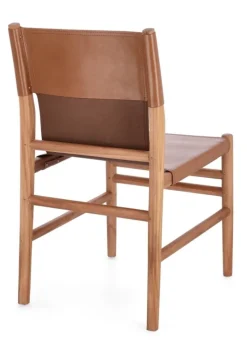 New Bizzotto SEDIA IN PELLE COGNAC - CAROLINE