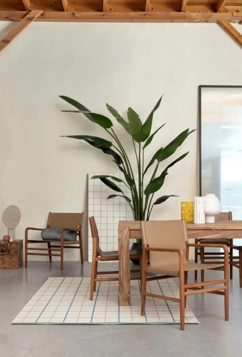 New Bizzotto SEDIA IN PELLE COGNAC - CAROLINE