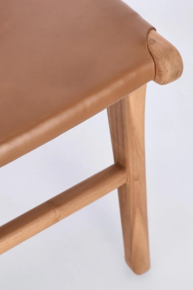 New Bizzotto SEDIA IN PELLE COGNAC - EUGENIE