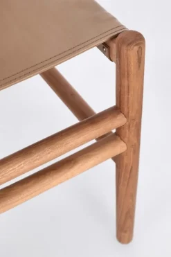 Discount Bizzotto SEDIA IN PELLE TORTORA - CAROLINE