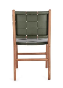 Outlet Bizzotto SEDIA IN PELLE VERDE - JOANNA