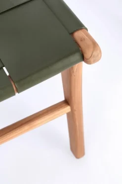 Outlet Bizzotto SEDIA IN PELLE VERDE - JOANNA