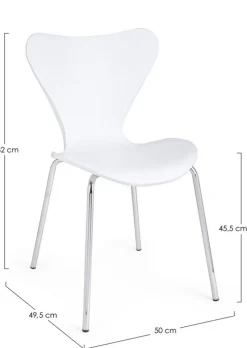 Online Bizzotto SEDIA IN PLASTICA BIANCA - TESSA