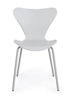 Online Bizzotto SEDIA IN PLASTICA GRIGIA - TESSA