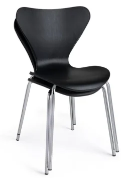 Bizzotto SEDIA IN PLASTICA NERA - TESSA