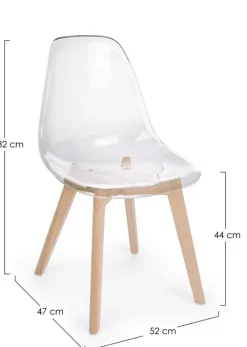 Discount Bizzotto SEDIA IN PLASTICA TRASPARENTE - EASY