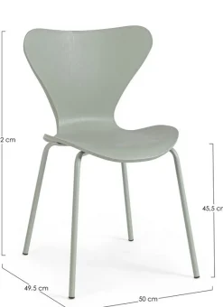 Outlet Bizzotto SEDIA IN PLASTICA VERDE - TESSA