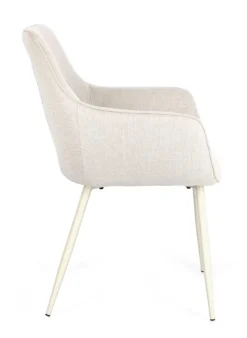 Clearance Bizzotto SEDIA IN TESSUTO BEIGE - CORA