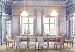 New Bizzotto SEDIA IN TESSUTO BEIGE - COLUMBIA