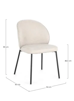 Online Bizzotto SEDIA IN TESSUTO BEIGE - WENDY
