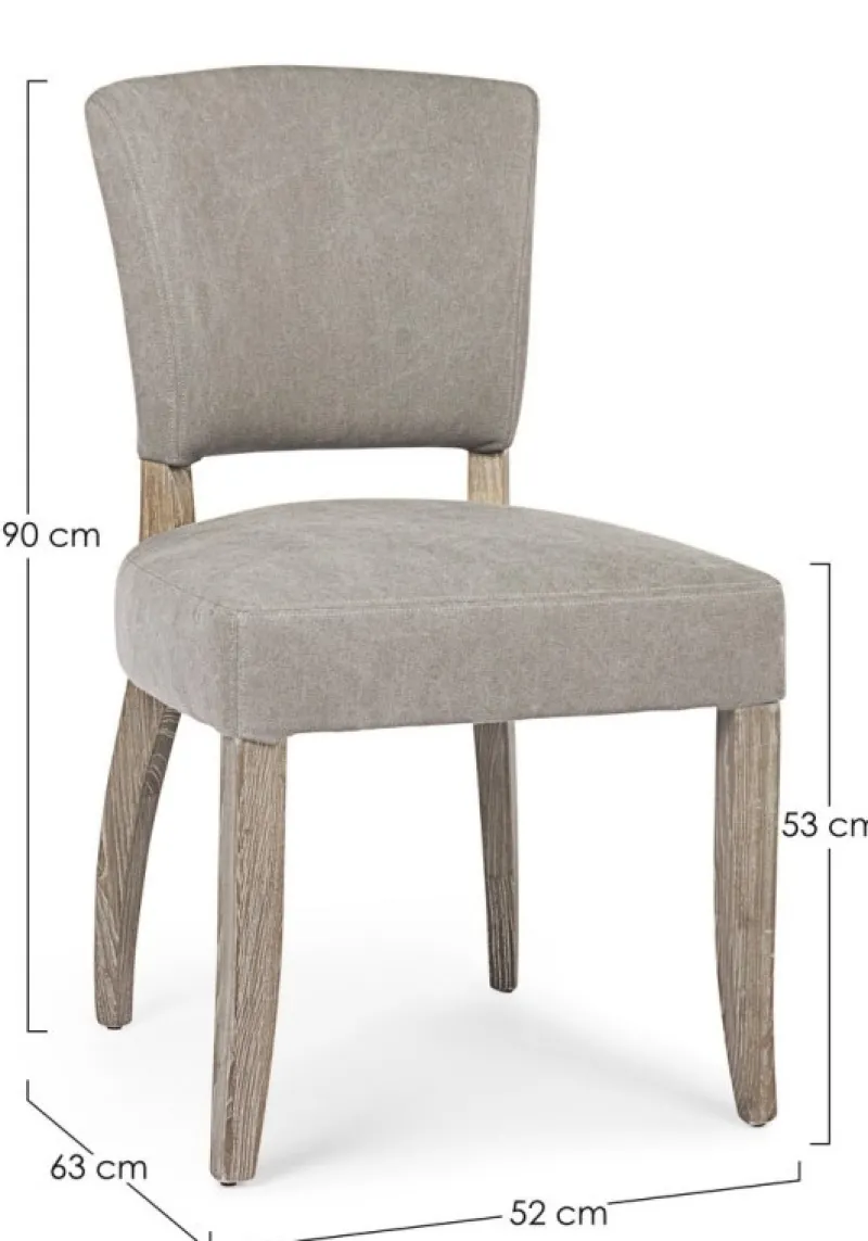 Bizzotto SEDIA IN TESSUTO GRIGIA - MARATRIZ