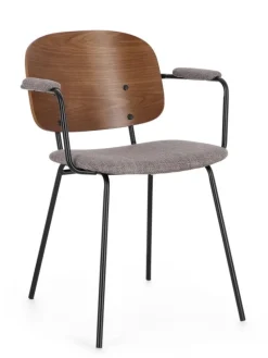 Bizzotto SEDIA IN TESSUTO GRIGIO - SIENNA