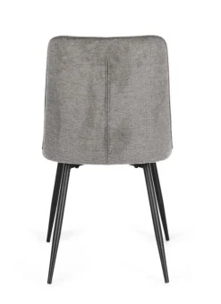 Bizzotto SEDIA IN TESSUTO GRIGIO SCURO - CORA