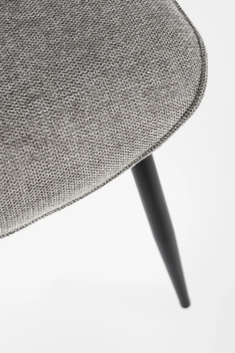 Bizzotto SEDIA IN TESSUTO GRIGIO SCURO - CORA