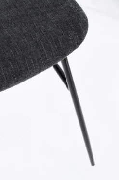 Outlet Bizzotto SEDIA IN TESSUTO GRIGIO SCURO - GLENNA