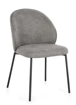 Discount Bizzotto SEDIA IN TESSUTO GRIGIO SCURO - WENDY