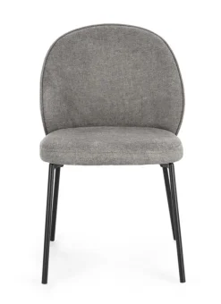 Discount Bizzotto SEDIA IN TESSUTO GRIGIO SCURO - WENDY