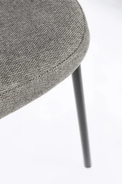 Discount Bizzotto SEDIA IN TESSUTO GRIGIO SCURO - WENDY