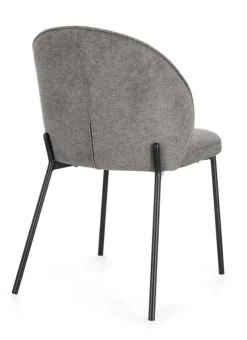 Discount Bizzotto SEDIA IN TESSUTO GRIGIO SCURO - WENDY