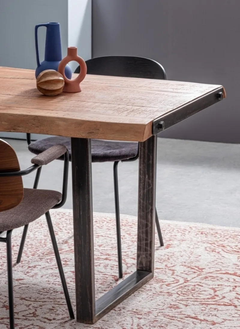 Hot Bizzotto SEDIA IN TESSUTO GRIGIO SCURO - SIENNA