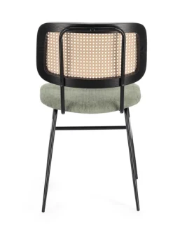 Clearance Bizzotto SEDIA IN TESSUTO VERDE - GLENNA